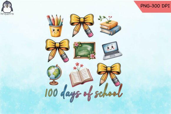 Colorful School Days PNG for Crafts & Graphics