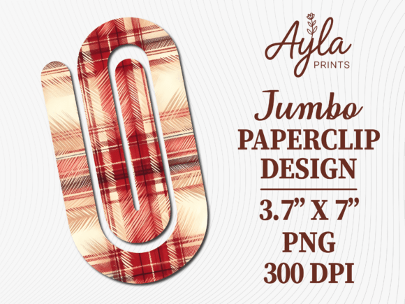 Cozy Plaid Paperclip for Crafts & Graphics
