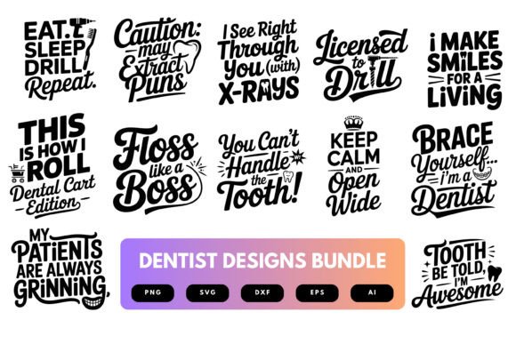 Dentist SVG Bundle: Graphics for Crafts