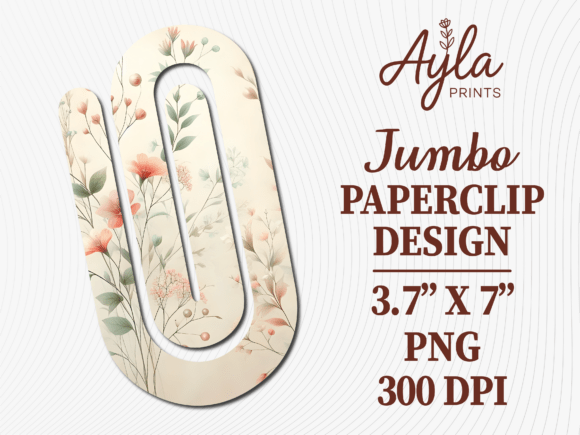 Elegant Wildflowers Paperclip: Graphics for Crafts