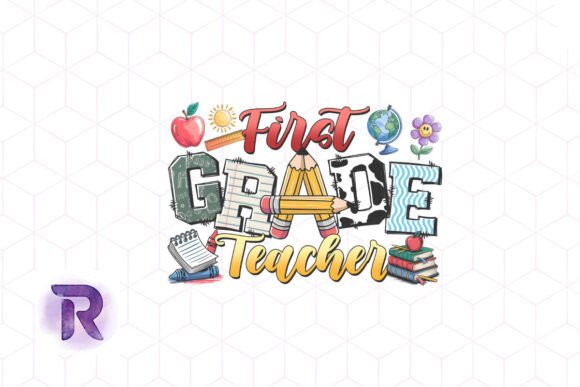 First Grade Teacher PNG: Graphics for Crafts