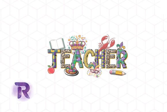 Mardi Gras Teacher Graphics for Crafts