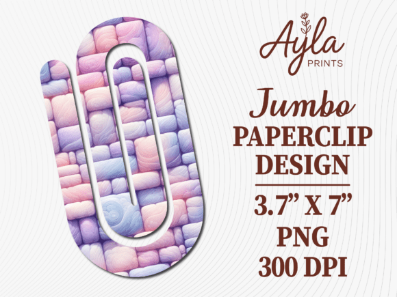 Pastel Quilt Pattern Paperclip Graphics for Crafts
