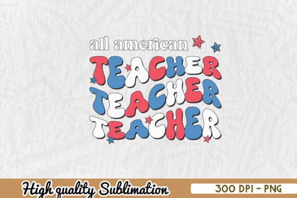 Retro All American Teacher PNG: A Designer’s Review