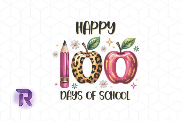 Review: Happy 100 Days Apple Teacher Back PNG