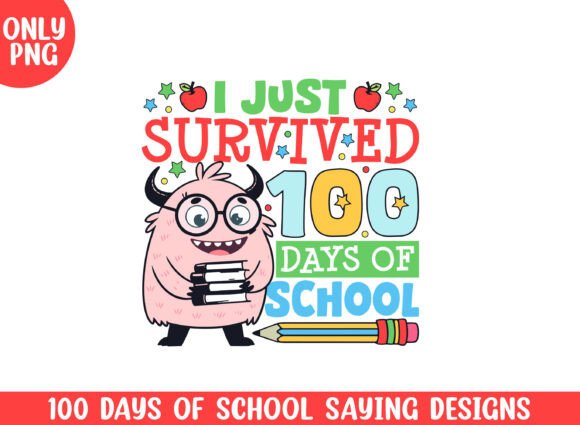 Review: Survived 100 Days Monster PNG for Embroidery