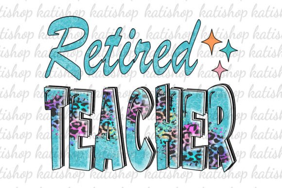 Reviewing the Retired Teacher Leopard PNG for Sublimation Projects