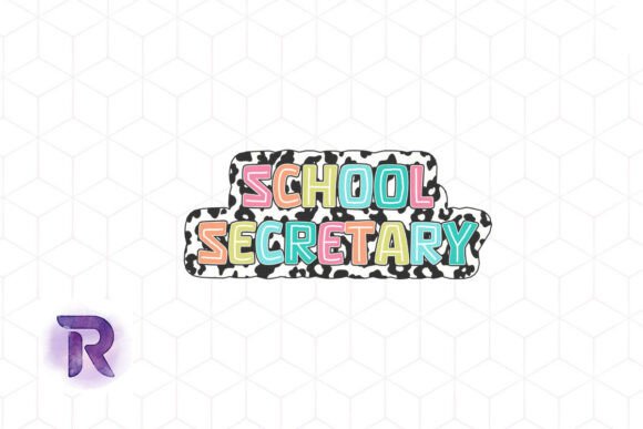 School Secretary Rainbow PNG: Graphics for Crafts