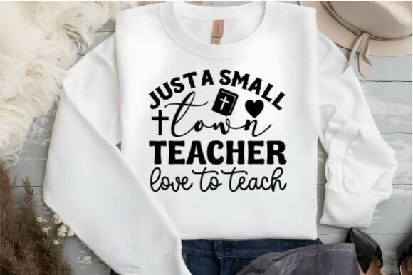 Small Town Teacher Graphics for Crafts