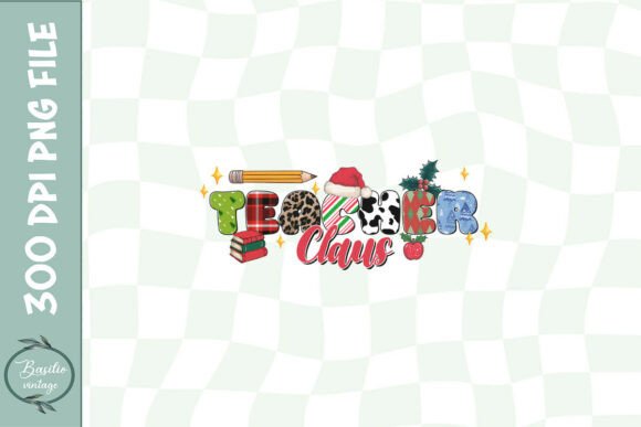Teacher Claus PNG: Graphics for Crafts