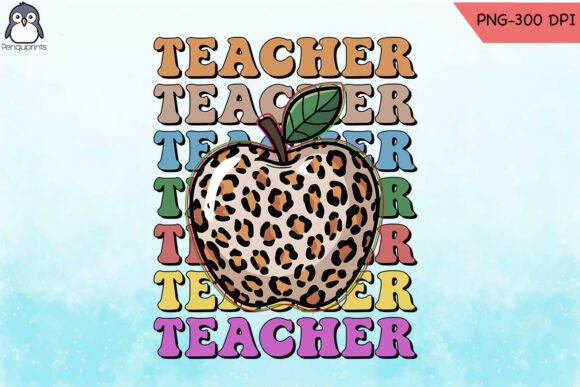 Teacher Life Leopard Graphics for Crafts